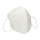 A máscara protetora branca da cor N95, máscara descartável da boca impede a transmissão da doença