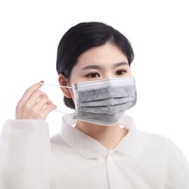 Breathable Disposable Carbon Filter Face Mask Liquid Proof Non Stimulating Feeling