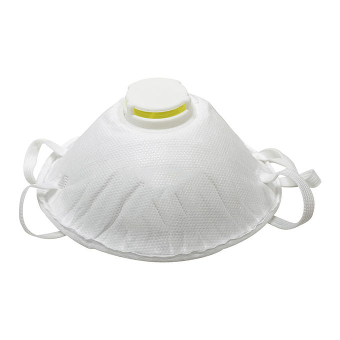 Anti máscara protetora ínfima da poeira, forma de cone da máscara da proteção da poeira um ajuste perfeito de 180 graus